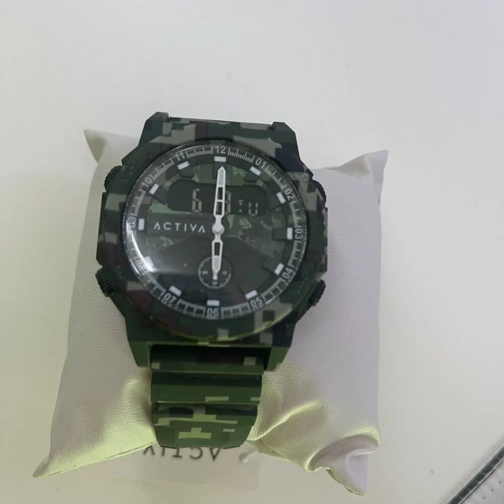 Activa X Invicta Men’s Digital Watch | 47mm Camouflage Green | Model ACW2355-00